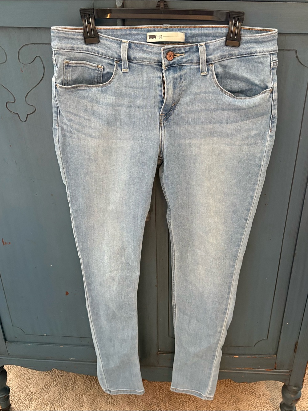Levi's Light Blue Women's Jeans Jeggings - Light Blue Wash